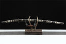 Japanese Tachi Sword Damascus Steel Real Hamon Full Tang Clay Tempered Katana