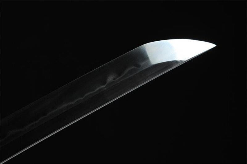 Japanese Tachi Sword Damascus Steel Real Hamon Full Tang Clay Tempered Katana