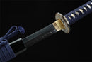 Katana T10 Carbon Steel Hand Forge Real Hamon Clay Tempered
