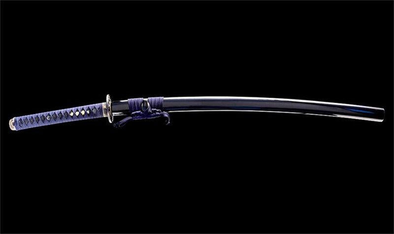 Hand Made High Quality Damascus Steel Katana Blue