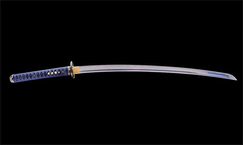 Hand Made High Quality Damascus Steel Katana Blue