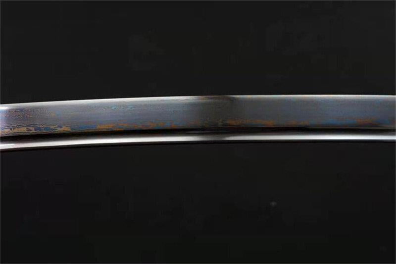Hand Made High Quality Blue Damascus Steel Japanese Katana Sword - Kanu Swords