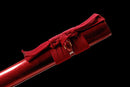 Hand Made High Quality T10 Steel Wakizashi Red