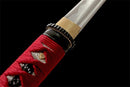 Hand Made High Quality T10 Steel Wakizashi Red