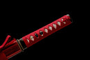Hand Made High Quality T10 Steel Wakizashi Red