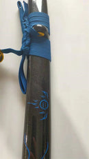 Hand Made High Quality Damascus Steel Katana Blue and Red