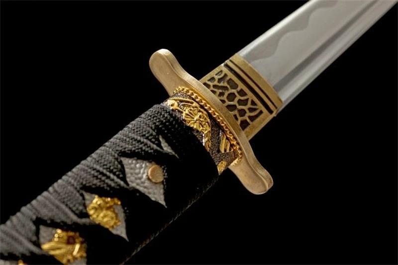 Hand Made High Quality T10 Steel Wakizashi Black