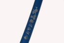 Handmade samurai sword with high-quality 1045 steel and a stunning blue-patterned blade design