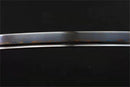 Japanese katana with a distinctive blue Damascus steel blade, showcasing expert handmade quality