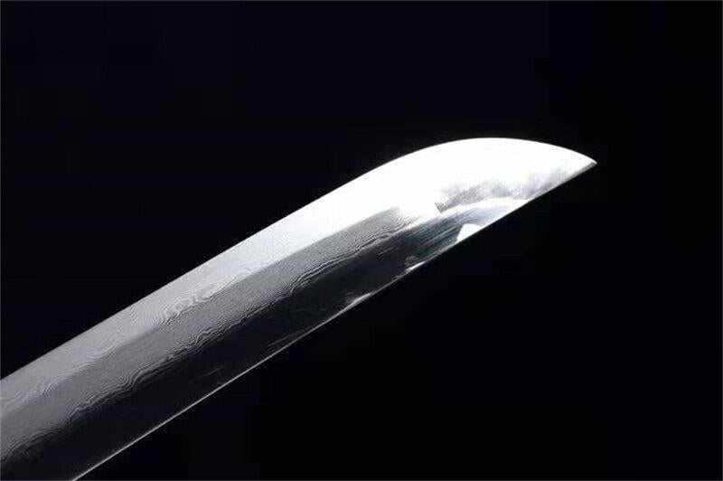 Unique handmade T10 steel katana sword with a traditional Japanese geisha-inspired design