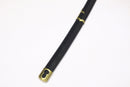 Black scabbard with gold accents for Zoro Yubashiri Katana, One Piece replica sword.