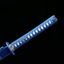 Hand Made High Quality 1045 Katana Samurai Sword Blue Pattern - Kanu Swords