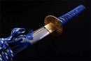 Hand Made High Quality Blue Damascus Steel Japanese Katana Sword - Kanu Swords