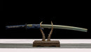 Hand Made High Quality Damascus Steel Katana Blue Special Edge - Kanu Swords