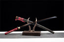 Hand Made Superior T10 Katana Real Hamon Clay Tempered Rayskin Saya - Kanu Swords