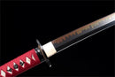 Hand Made Superior T10 Katana Real Hamon Clay Tempered Rayskin Saya - Kanu Swords