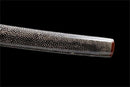 Hand Made Superior T10 Katana Real Hamon Clay Tempered Rayskin Saya - Kanu Swords