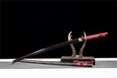 Hand Made Superior T10 Katana Real Hamon Clay Tempered Rayskin Saya - Kanu Swords