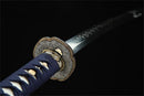 Katana T10 Carbon Steel Hand Forge Real Hamon Clay Tempered - Kanu Swords