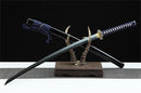Katana T10 Carbon Steel Hand Forge Real Hamon Clay Tempered - Kanu Swords