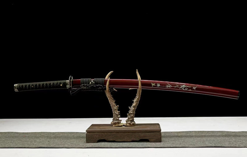Hand Made High Quality T10 Steel Katana Bamboo