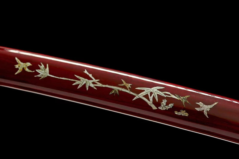 Hand Made High Quality T10 Steel Katana Bamboo