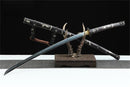 Tachi Sword T10 Real Hamon Full Tang Clay Tempered Katana - Kanu Swords